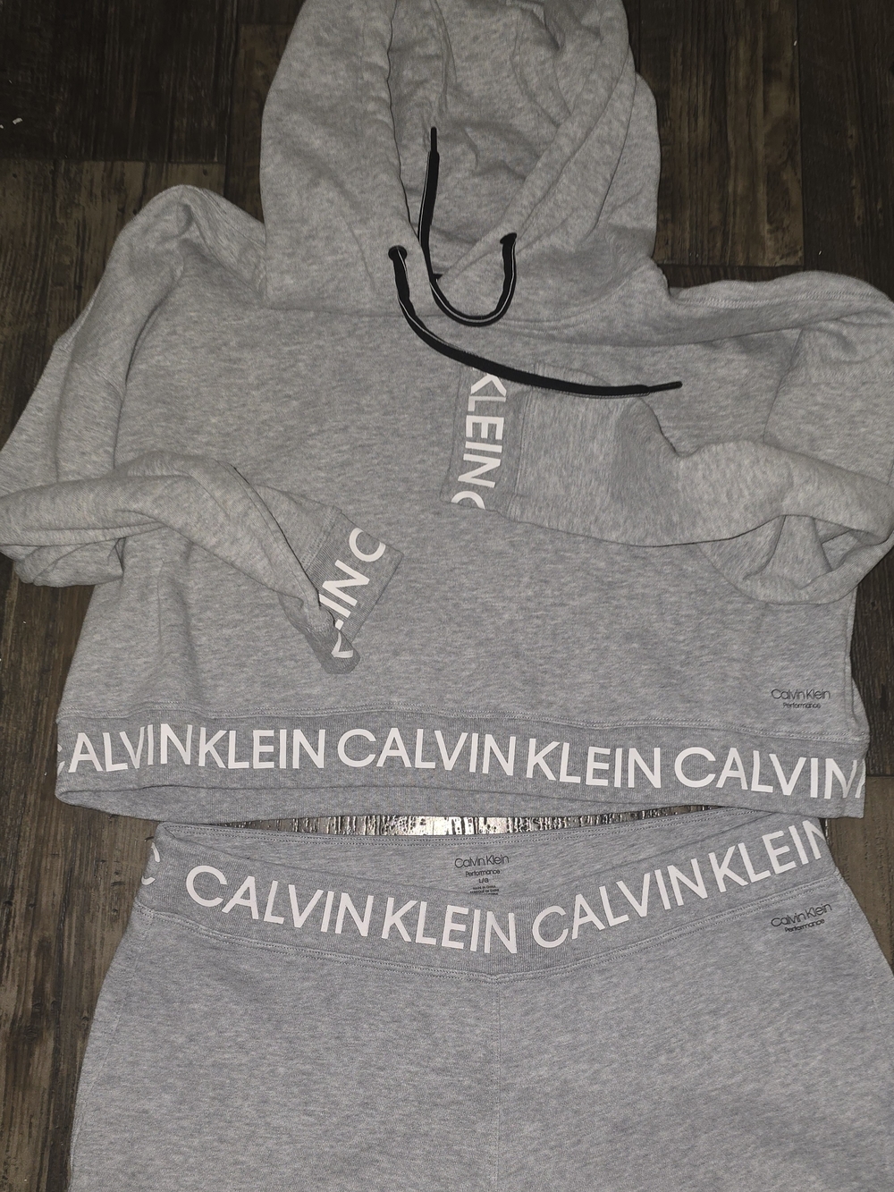 Calvin Klein Kids' Gray Logo Lounge Bottoms
